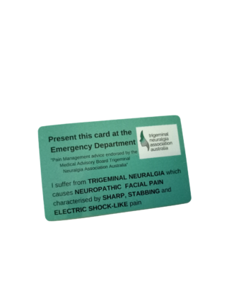 Trigeminal Neuralgia Association Australia TNA Australia - Emergency Department Urgent Care Card